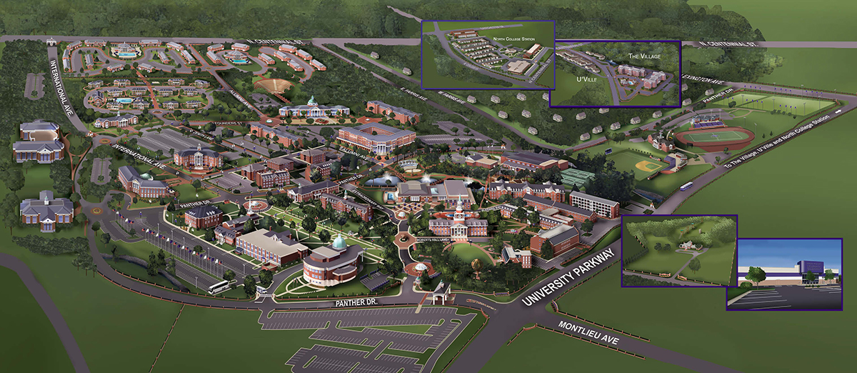 High Point University President Understands The Importance Of Facilities   High Point University Campus Map 